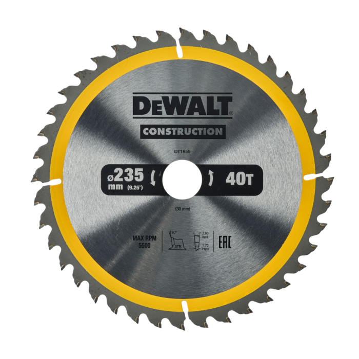 DeWalt Circular Saw Blades - Construction and Elite Series